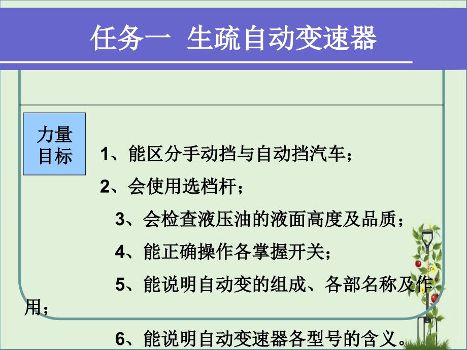 任务一认识自动变速器资料_第1页