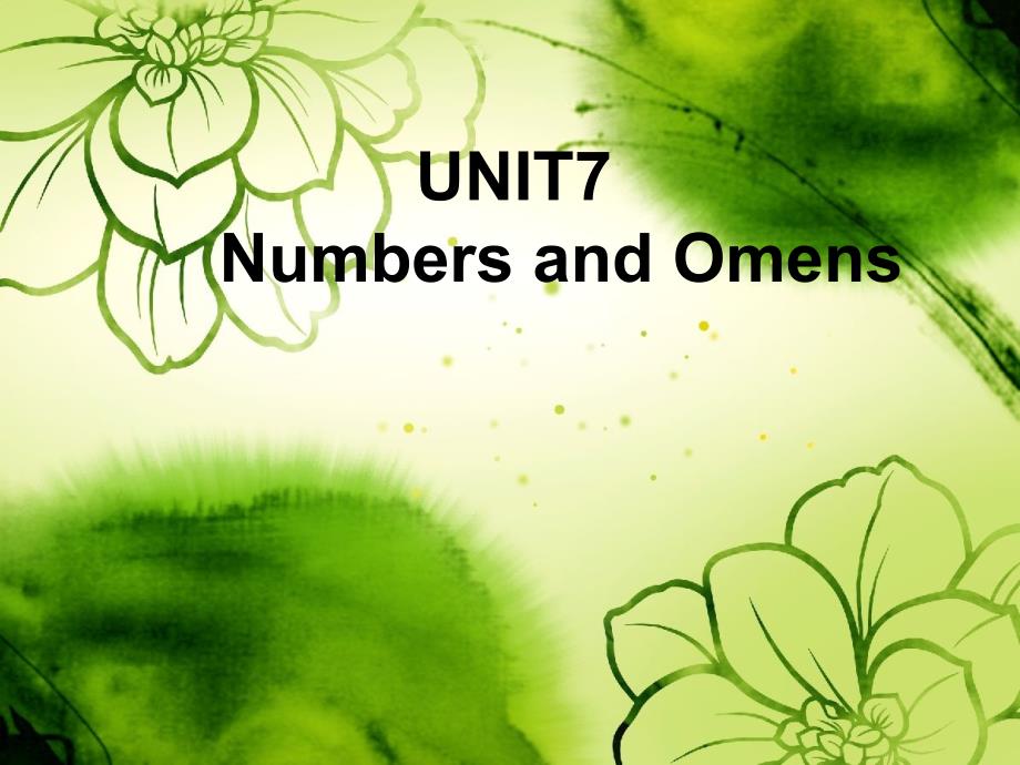 泛读unit-7-numbers-and-omens_第1页