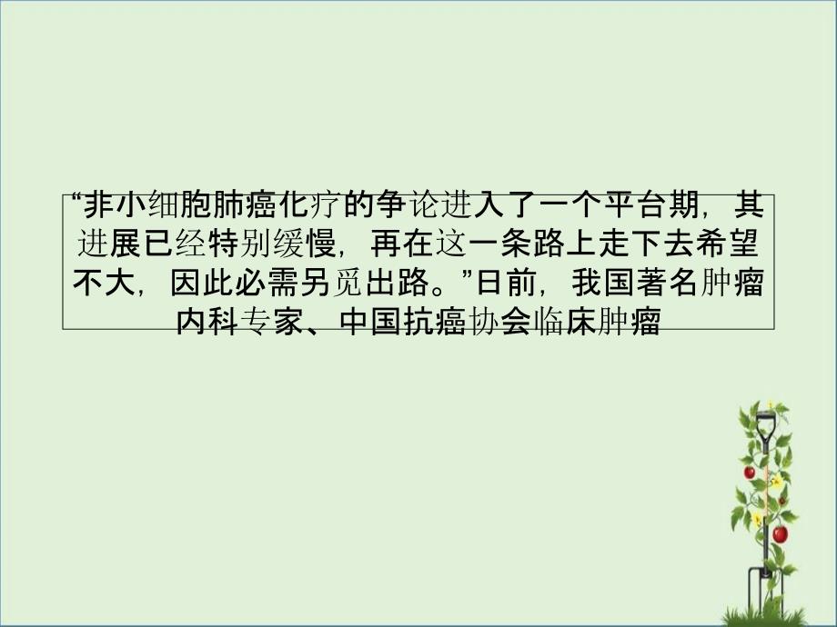 储大同教授谈非小细胞肺癌的分子靶向治疗_第1页