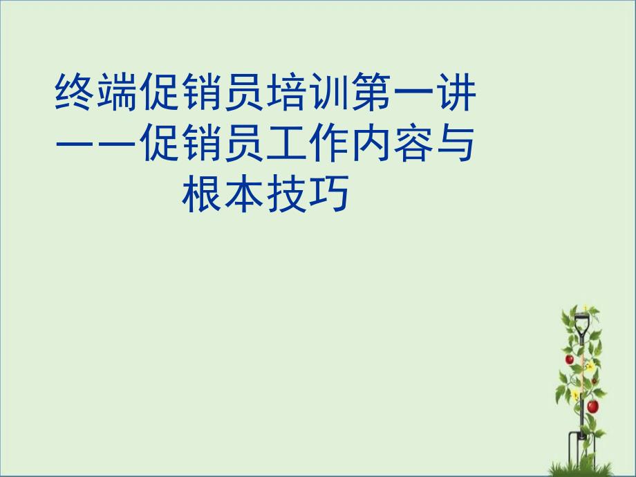 促销员工作内容与基本技巧._第1页