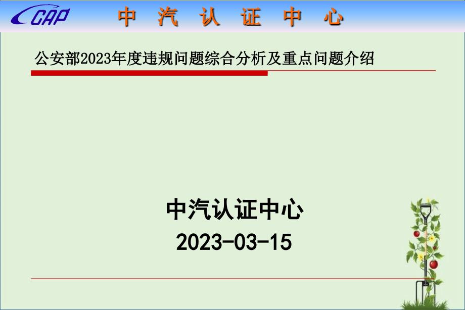 公安部2016年度违规车型问题综合分析及重点问题介绍-201703S概要_第1页