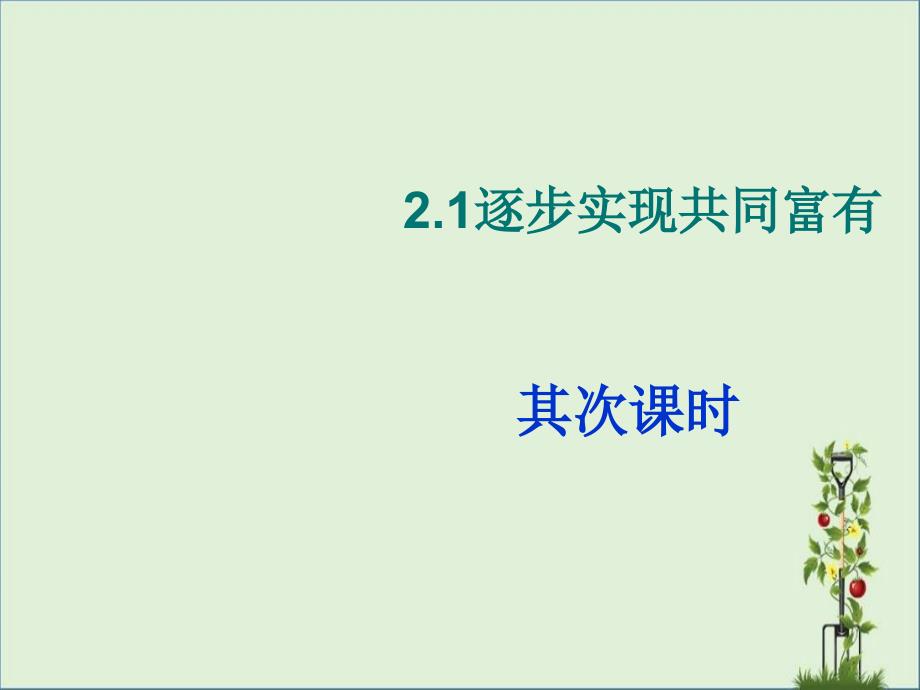 全面建设小康社会-逐步实现共同富裕要点_第1页