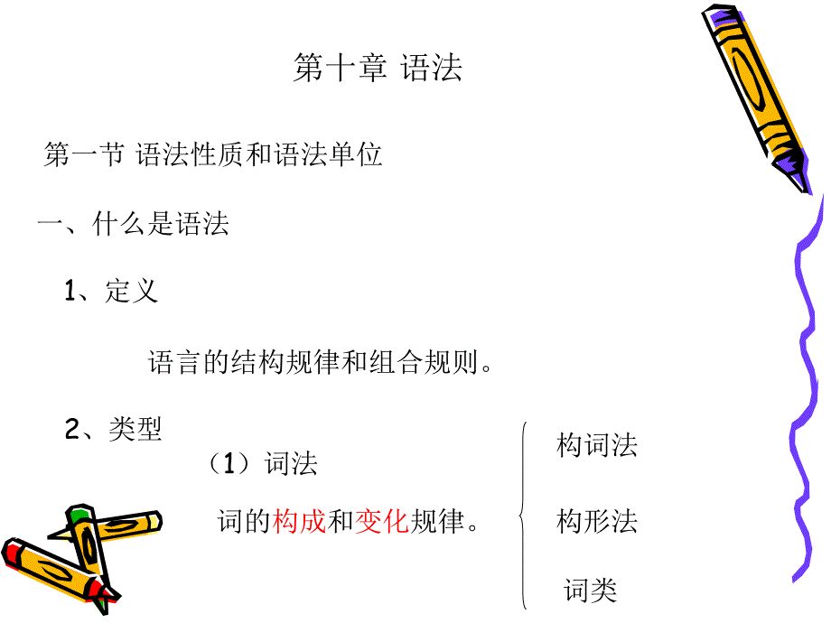 语言学概论第十章语法_第1页