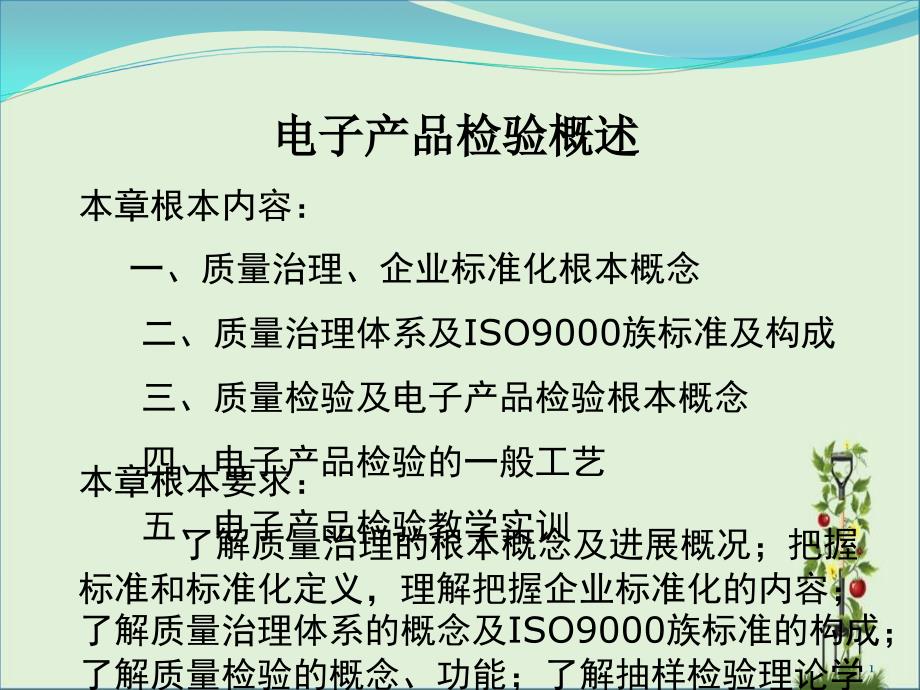 2019年电子产品检验概述_第1页