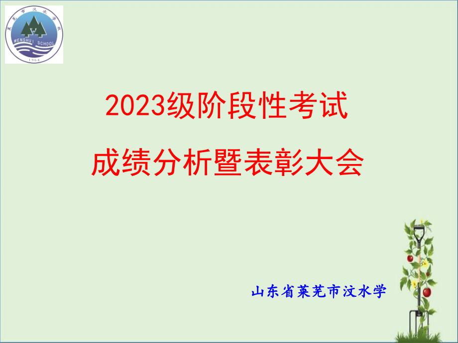 初三级部月考表彰会分析_第1页