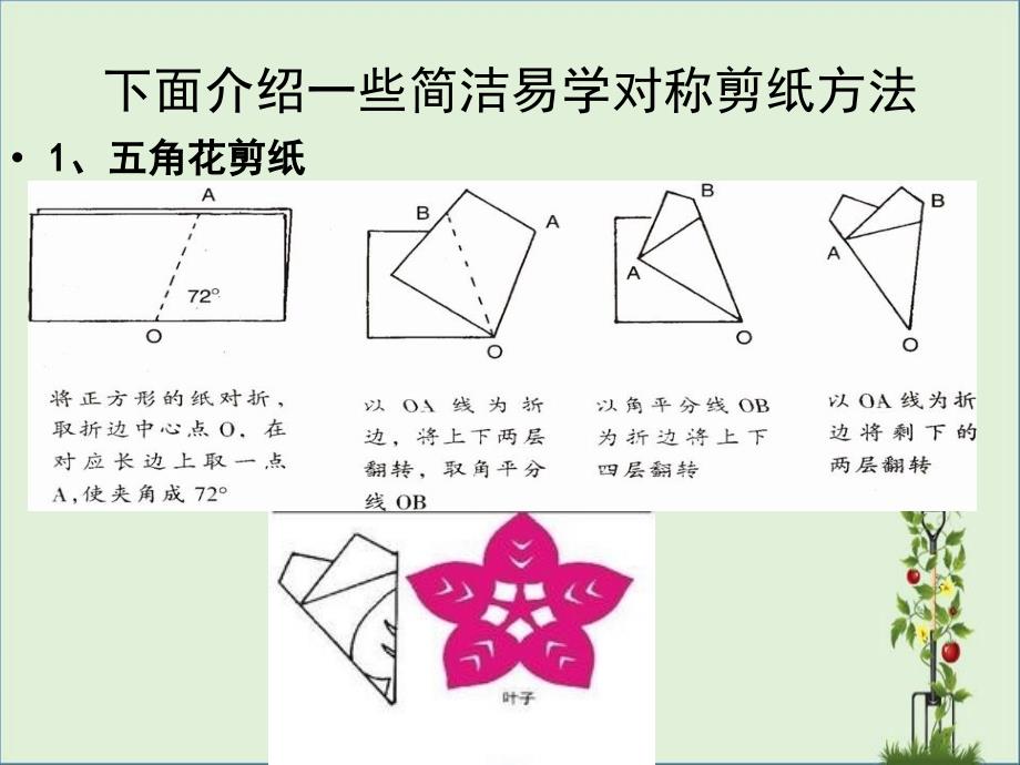 剪纸技法(五角、六角、团花)_第1页