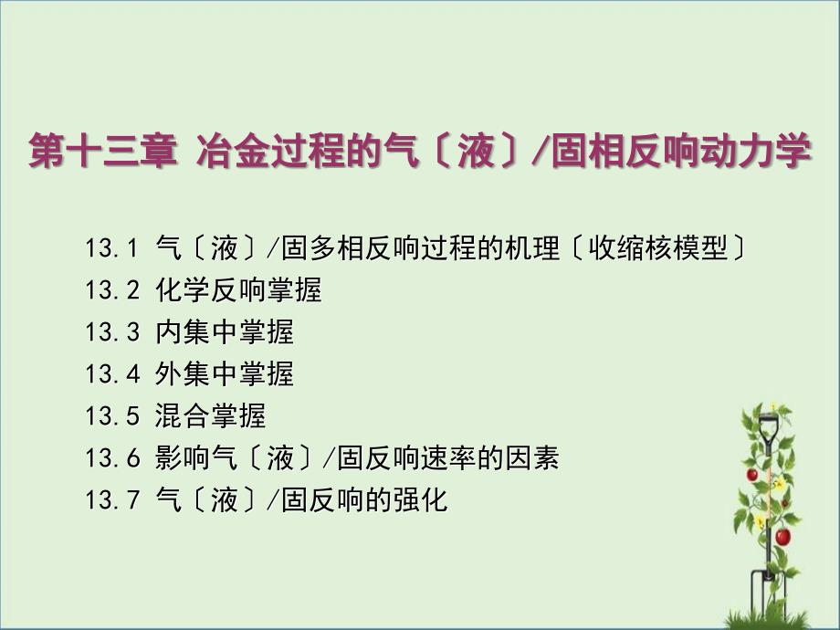 冶金原理气固反应动力学课件_第1页