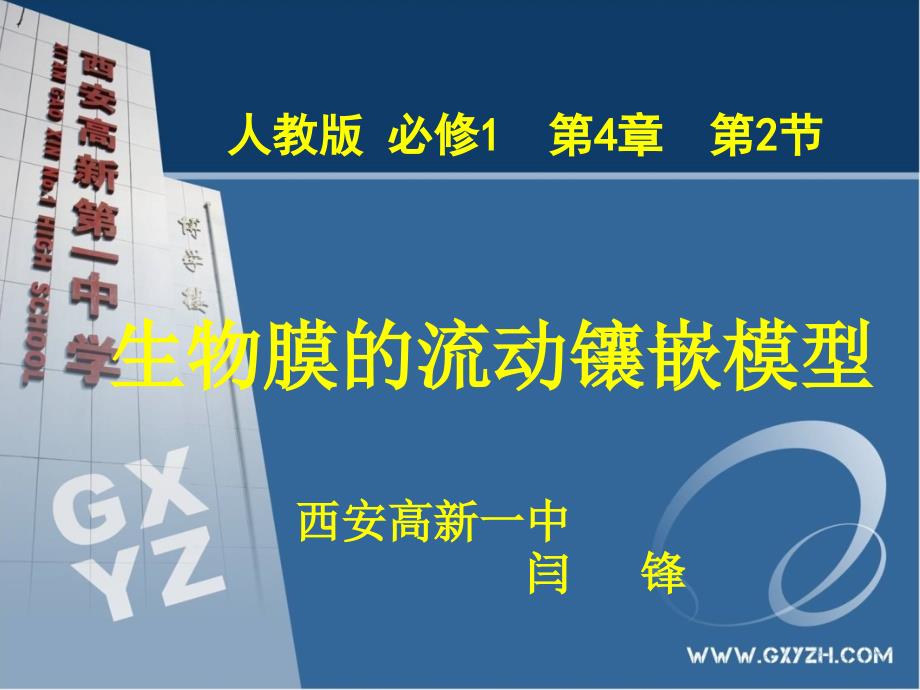 全省生物优质课比赛一等奖获奖课件生物膜的流动镶嵌模型_第1页