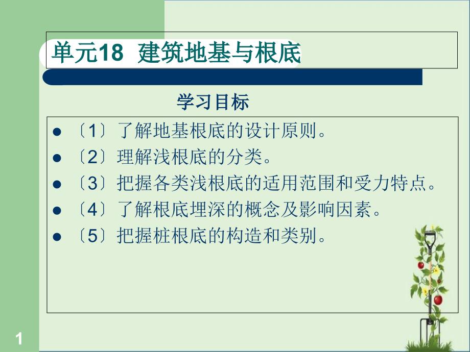 单元18建筑地基与基础_第1页