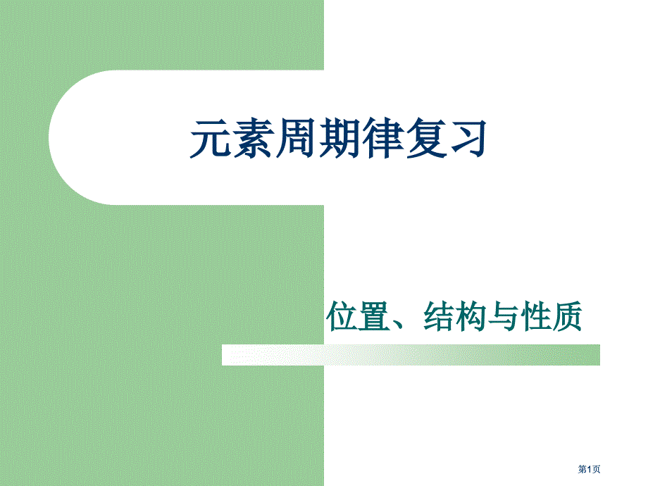 元素周期表复习课PPT市公开课金奖市赛课一等奖课件_第1页