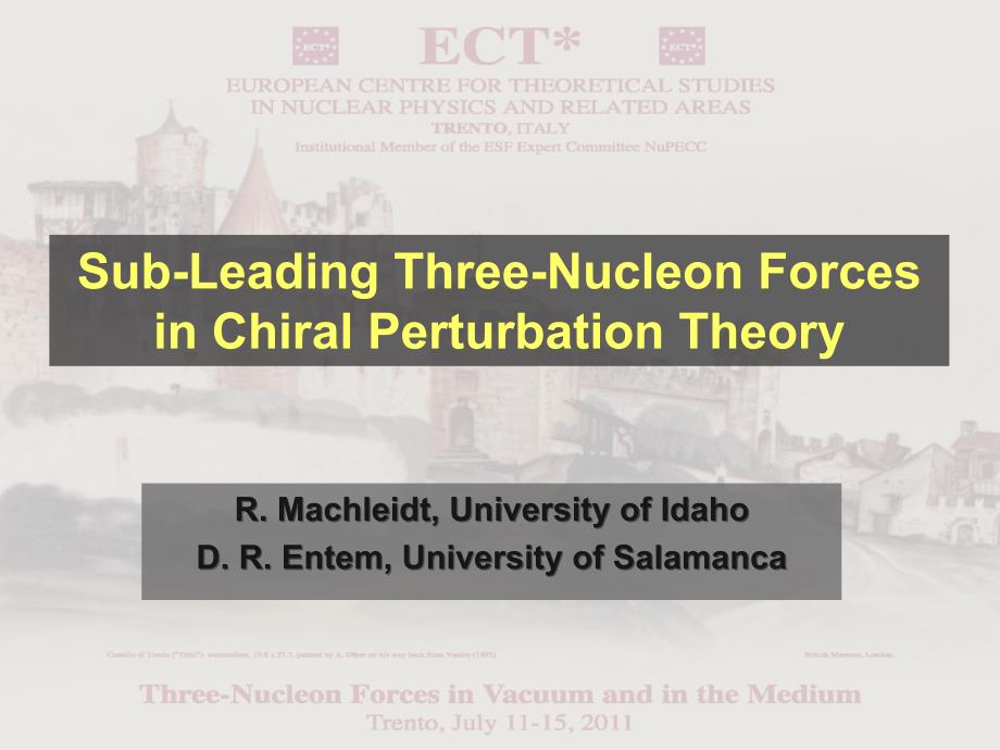 Chiral NN Potential and Renormalization手性NN潜力和重整化_第1页