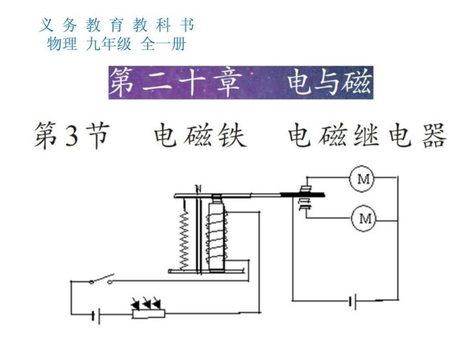 (人教课标版)九年级物理全册第20章电氪em第3节_第1页