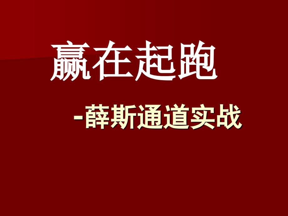 炒股绝技——薛斯通道实战_第1页