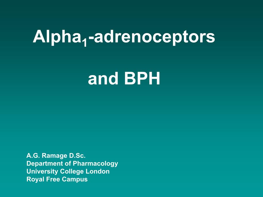 Alpha1adrenoceptors and BPH_第1页