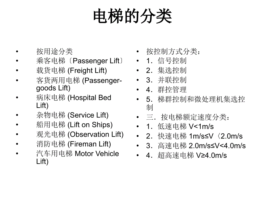 电梯基本结构培训资料_第1页