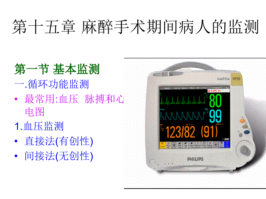 第十五章麻醉、手术期间病人的监测新_第1页