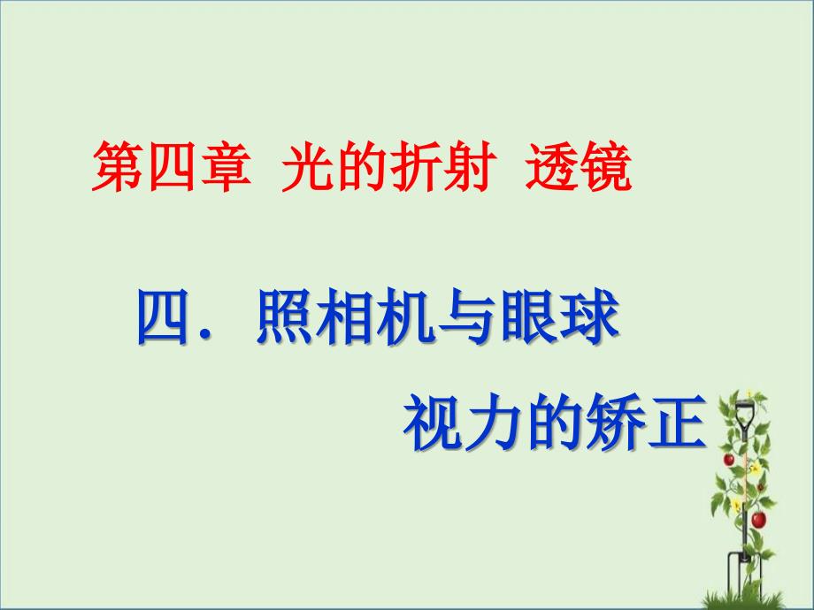 4.4照相机与眼球--视力的矫正ppt课件资料_第1页