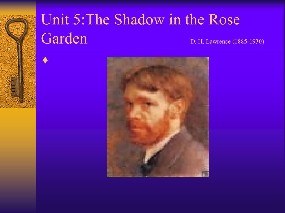 英美短篇小 说Unit 5 The Shadow in the Rose Garden_第1页