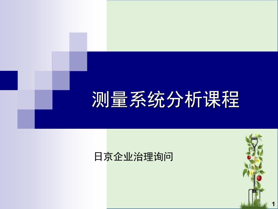 MSA测量系统分析课程分析_第1页