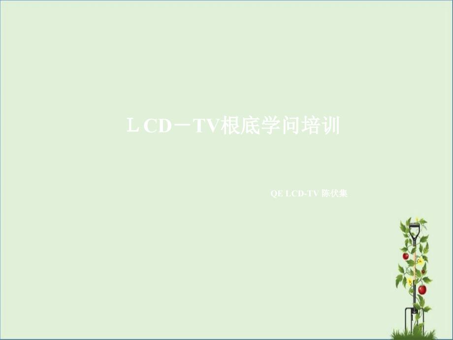 LCD-TV基础知识讲解_第1页