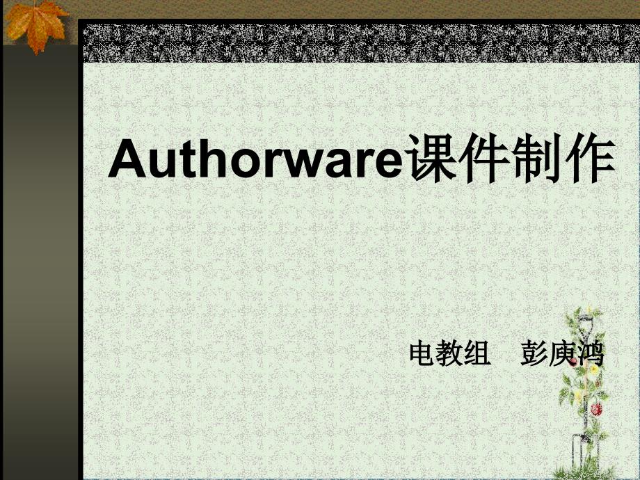 Authorware课件制作_第1页