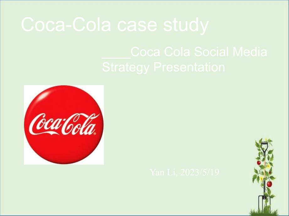 CocaCola-social-media-strategy-presentation_第1页