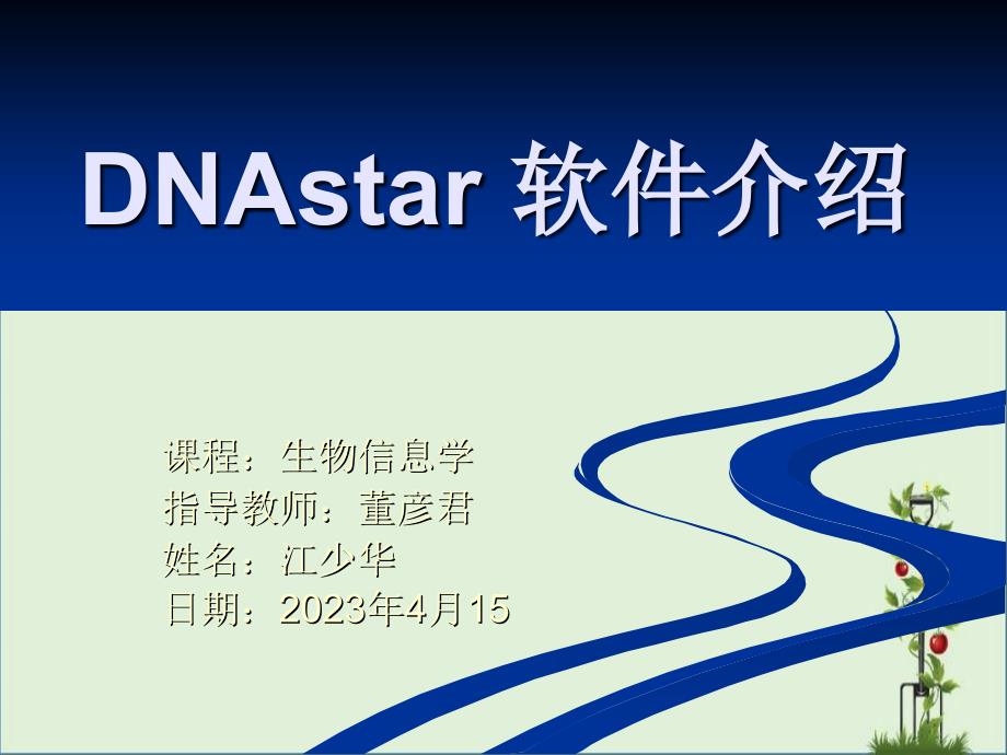 DNAstar的介绍及使用_第1页