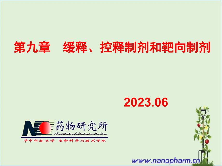 9-缓释、控释制剂和靶向制剂-简化版_第1页