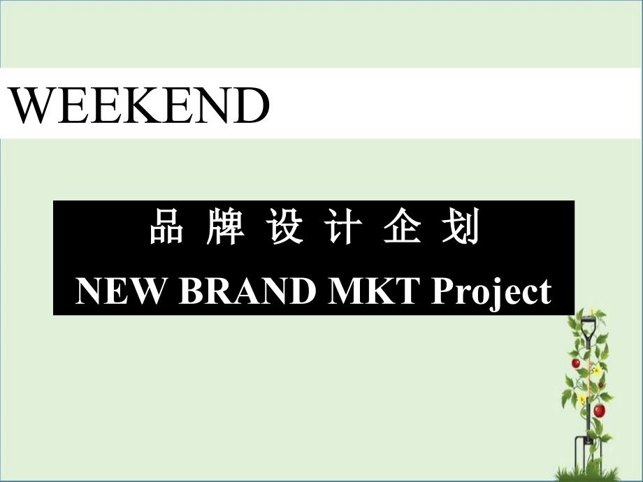 weekend商品企划书_第1页