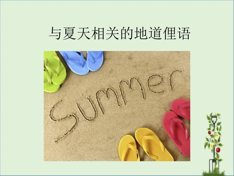 summer-俚语_第1页