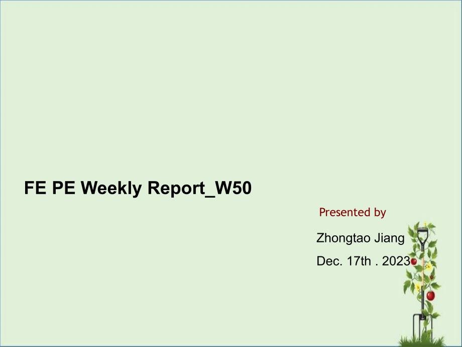 Weekly-Report-FE-PE-DB-ZT-W1350解析_第1页