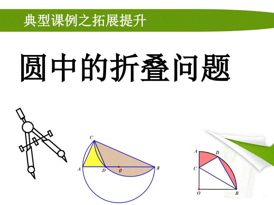 2014年经典课件--圆中的折叠问题_第1页