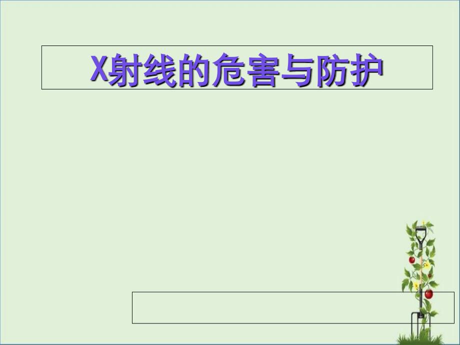 X射线的危害与防护解析_第1页