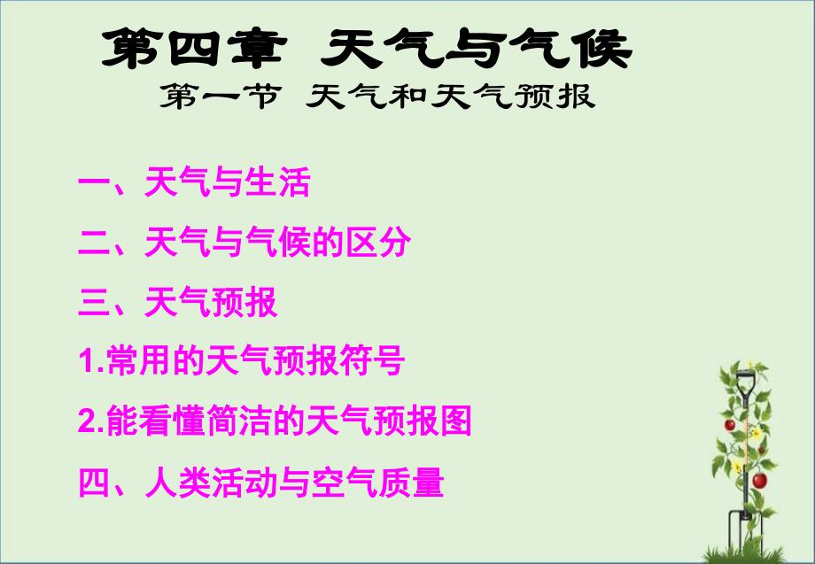 七年级地理上册-4.1-天气和天气预报._第1页