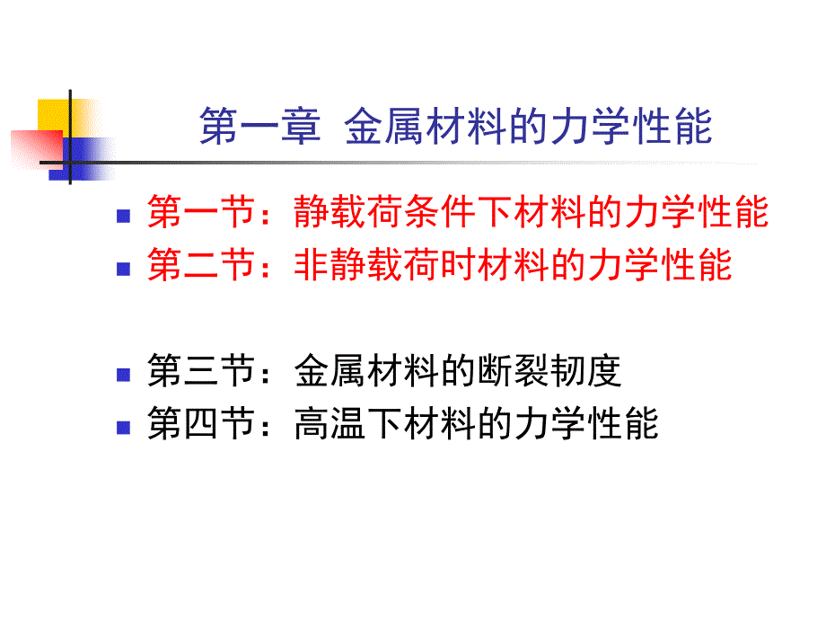 第一章金属材料的力学性能_第1页