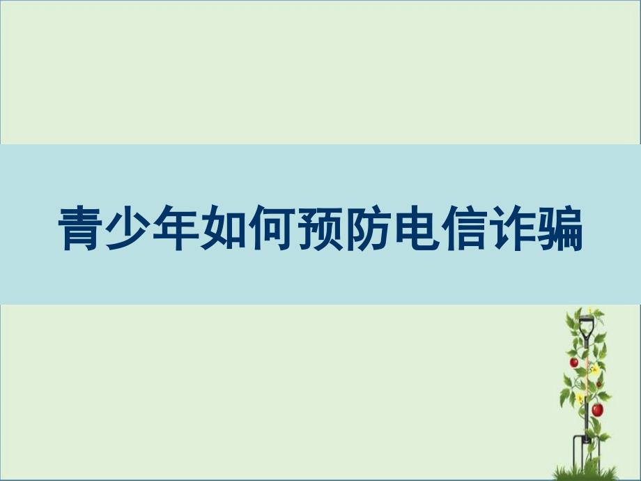 中学生法制教育：防电信诈骗_第1页