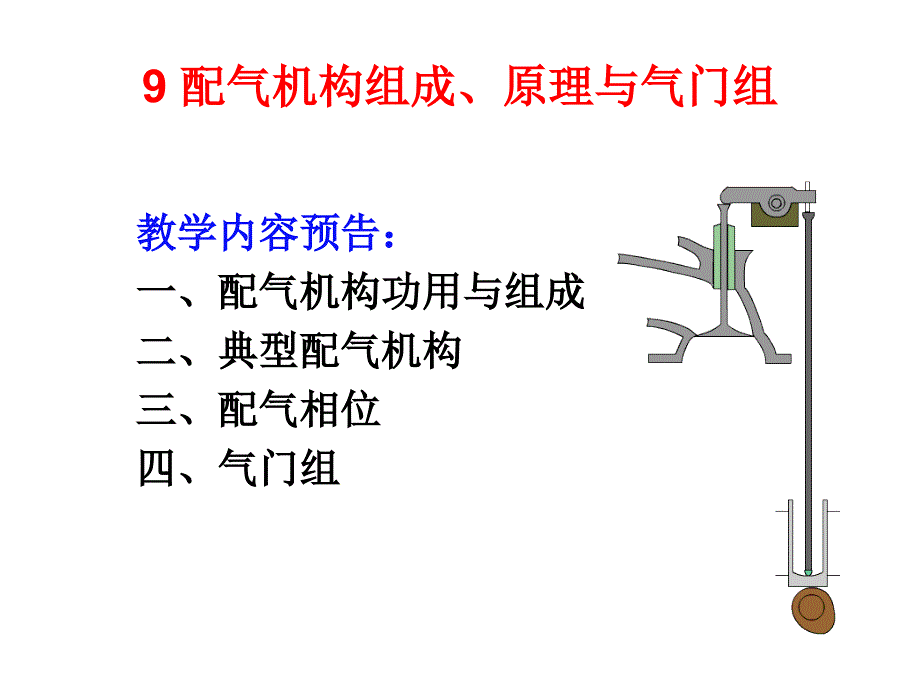 09配气机构组成原理与气门组_第1页