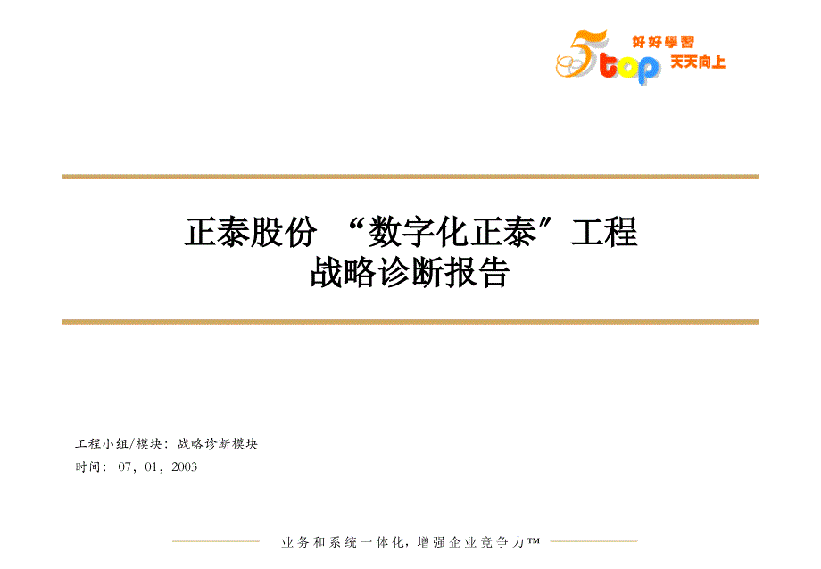 毕马威—正泰集团数字化诊断报告_第1页