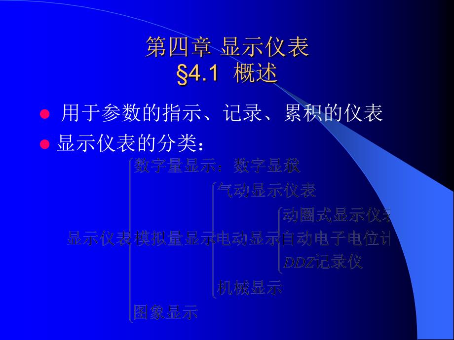 化工仪表自动化电子讲稿--4第四章 显示仪表_第1页