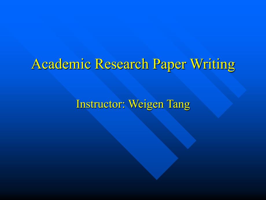 Academic Research Paper Writing_第1页