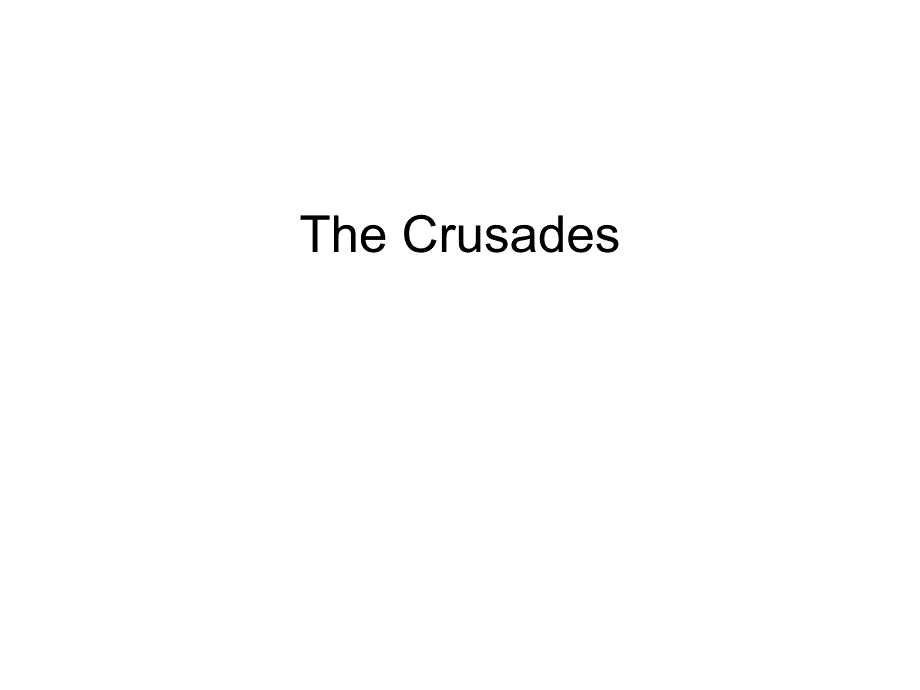 The Crusades_第1页