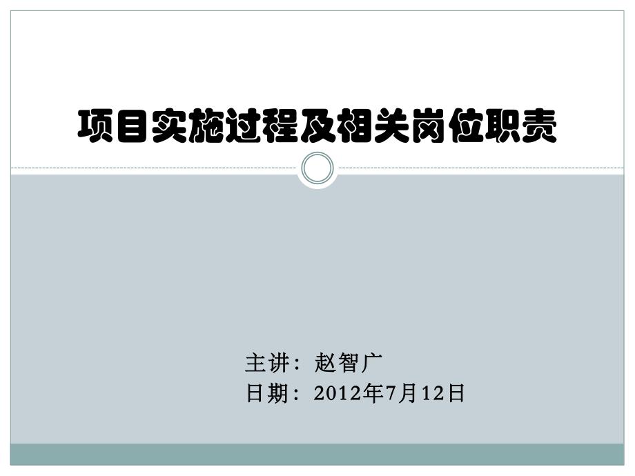 项目实施过程及相关岗位职责_第1页