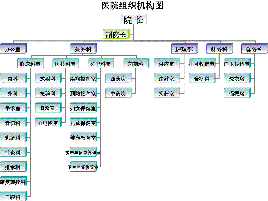 中医医院医院组织机构图_第1页