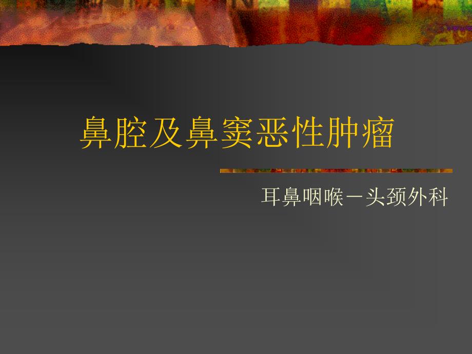 鼻腔及鼻窦恶性肿瘤.ppt_第1页