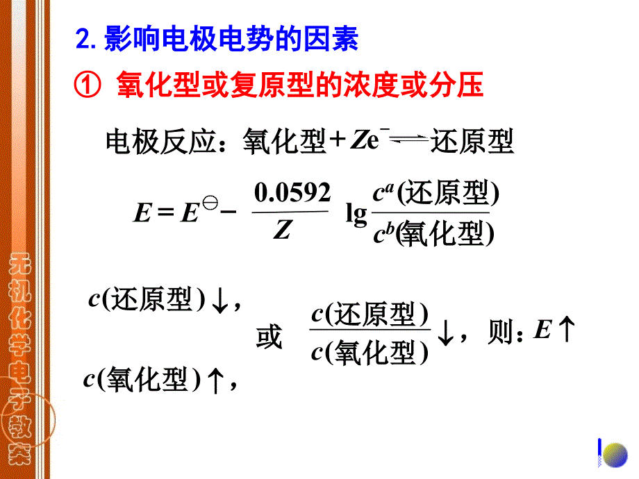 第七章-影响电极电势的因素_第1页