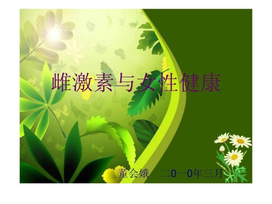 雌激素与女性健康图文.ppt_第1页