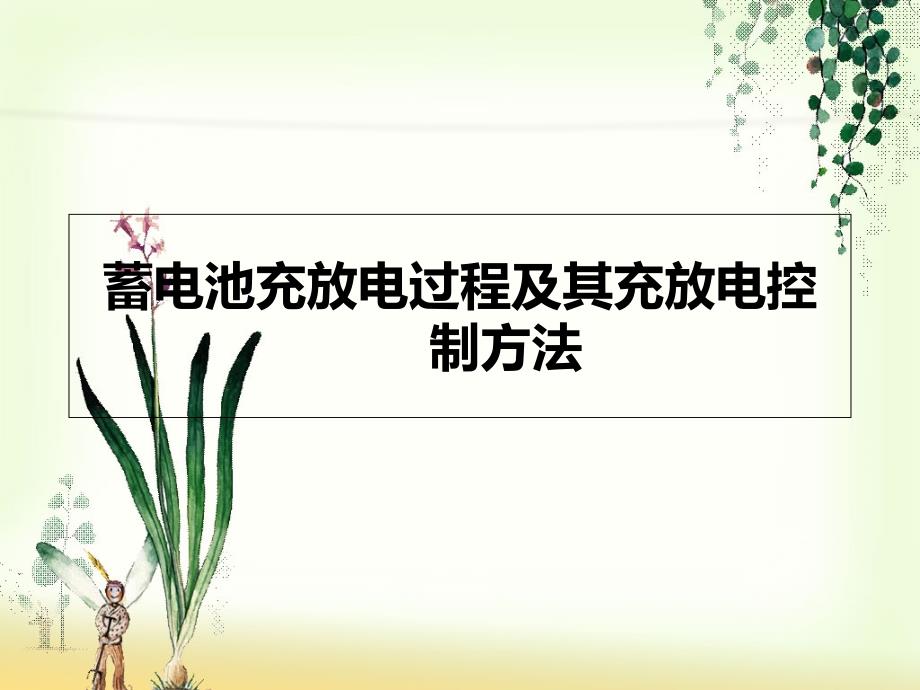 蓄电池充放电过程及其放电控制方法_第1页