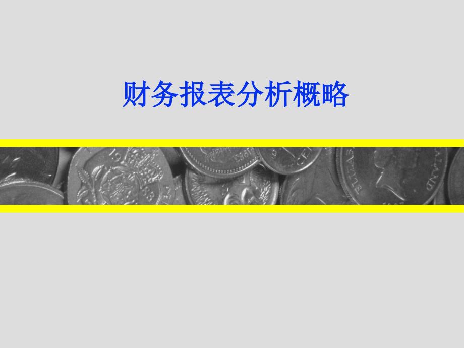 財(cái)務(wù)報(bào)表分析概略_第1頁