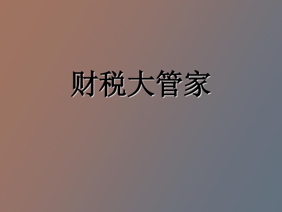 財稅大管家培訓_第1頁