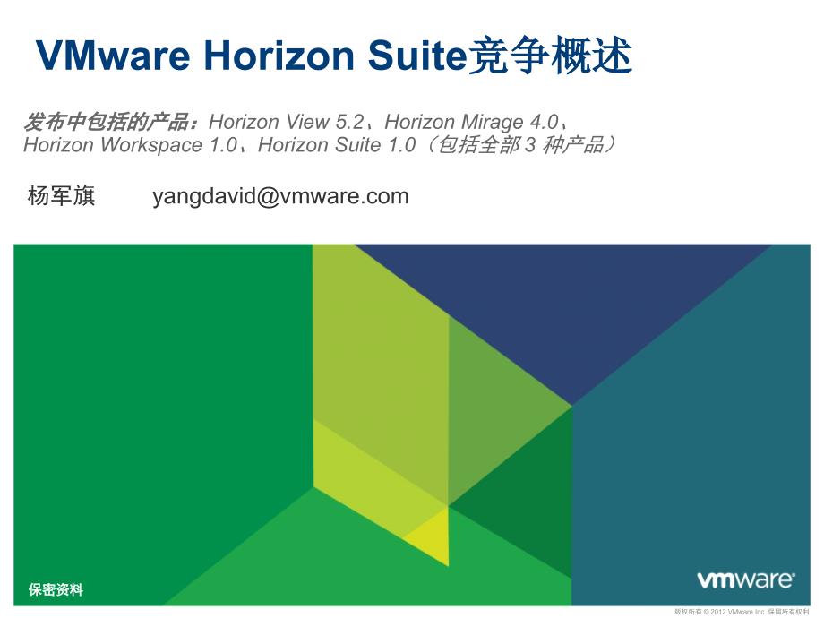 VMwareHorizonSuite竞争概述_第1页